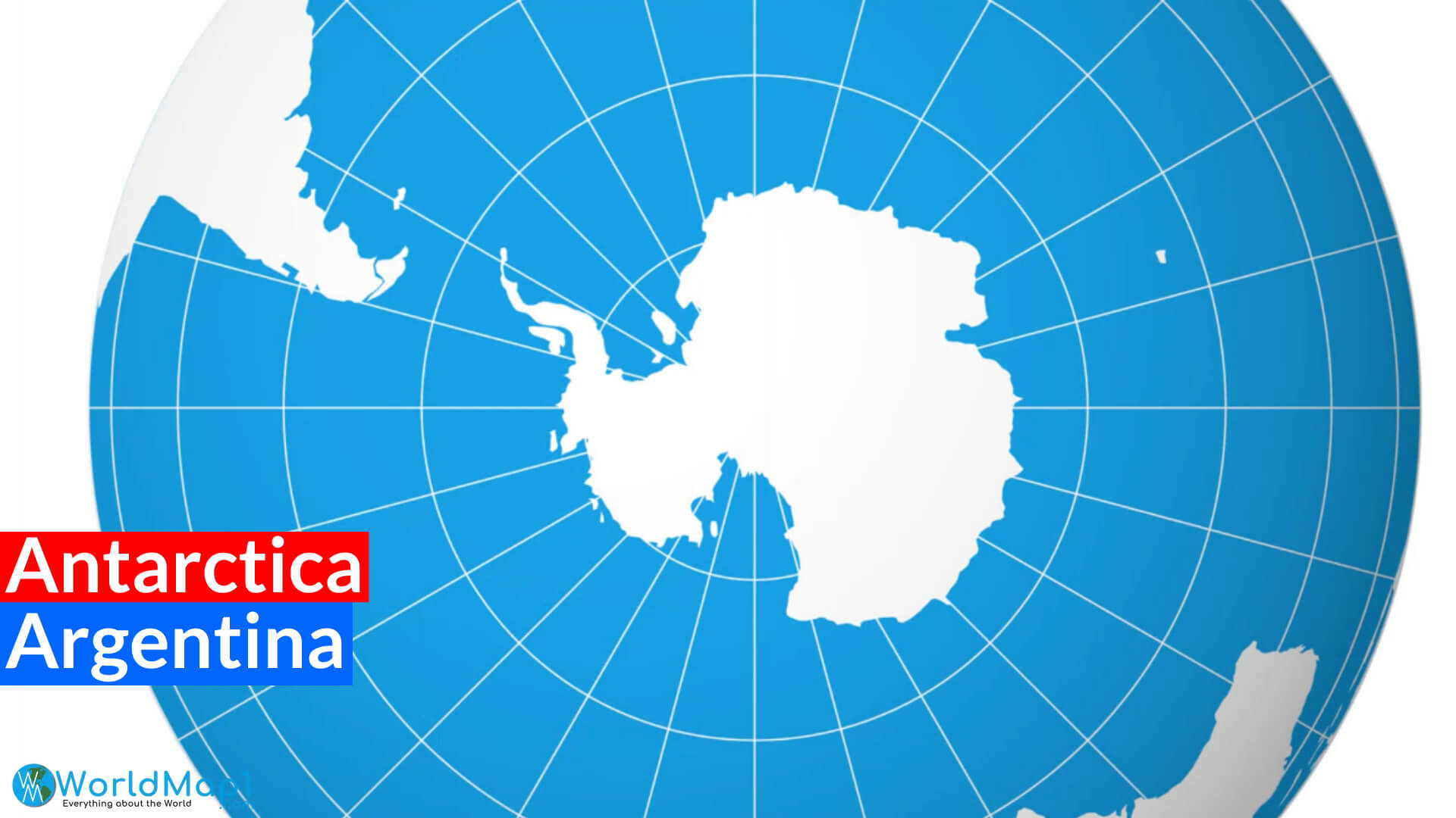 Antarctica and Argentina Map